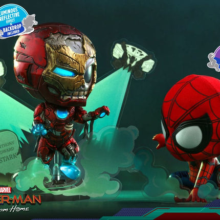 Mysterio's Iron Man Illusion & Spider-Man Far From Home Cosbaby (S) Mini Figures 10 cm
