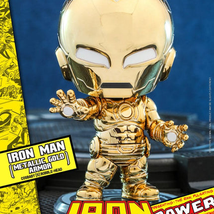 Iron Man (Metallic Gold Armor) Marvel Comics Cosbaby (S) Mini Figure 10 cm