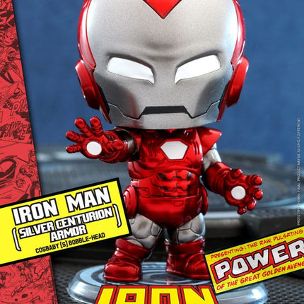 Iron Man Silver Centurion Armor Marvel Comics Mini Figure Cosbaby 10 cm