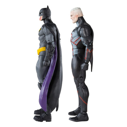 Omega (Unmasked) and Batman (Bloody)(Gold Label) DC Collector Action Figures DC Multiverse 18 cm