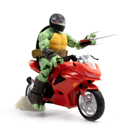 Raphael with Motorcycle (IDW Comics) Teenage Mutant Ninja Turtles BST AXN Action Figure 3 cm