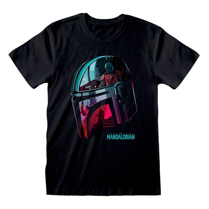 Star Wars The Mandalorian T-Shirt Helmet Reflection - TAGLIA S ADULTI - ADULTS
