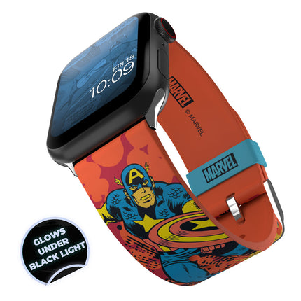 Captain America Blacklight Marvel  Collection Smartwatch-Wristband Cinturino
