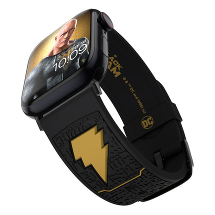 Czarny pasek do smartwatcha z kolekcji Adam DC z paskiem na nadgarstek