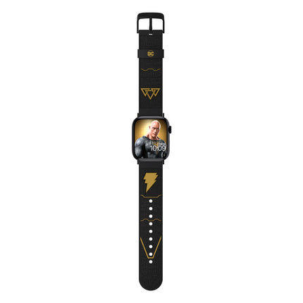 Czarny pasek do smartwatcha z kolekcji Adam DC z paskiem na nadgarstek