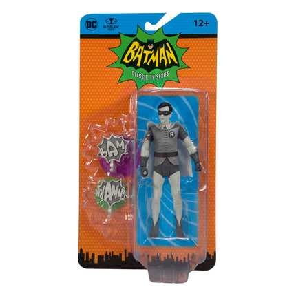 Robin (Black & White TV Variant) DC Retro Action Figure Batman 15 cm