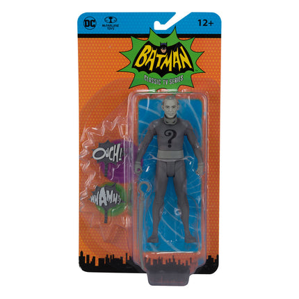 The Riddler (czarno-biały wariant telewizyjny) DC Retro Figurka Batmana 15 cm